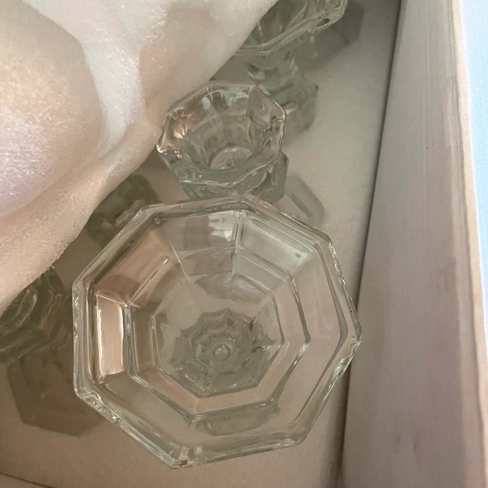Real crystal candle holders